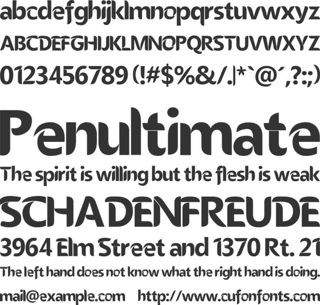 MicEdge font preview