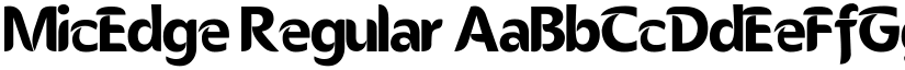MicEdge Regular font