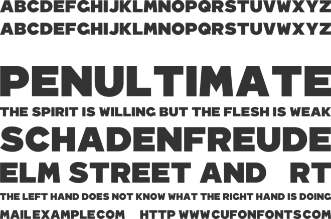 CN 2016 font preview