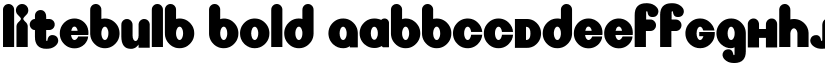 Litebulb Bold font