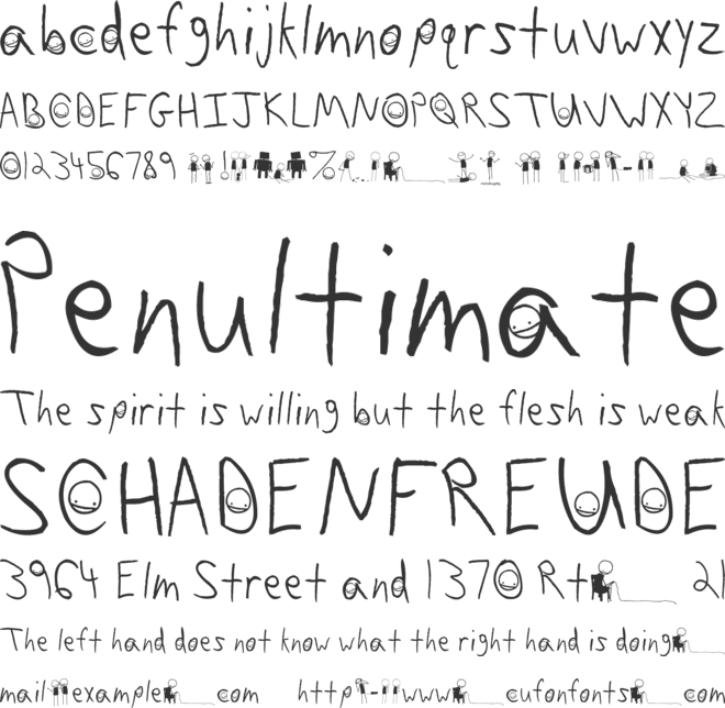 Sam Brown is My Hero font preview