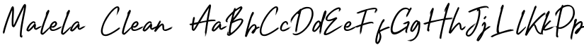 Malela Clean font