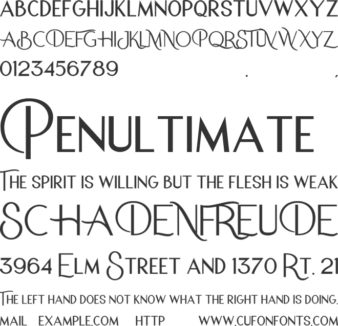 Serona font preview
