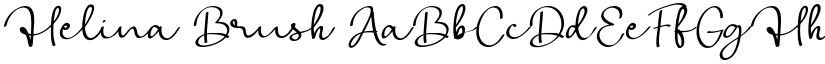Helina Brush font