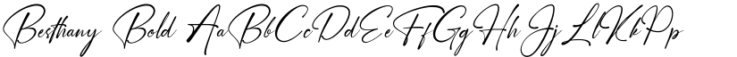 Besthany Bold font