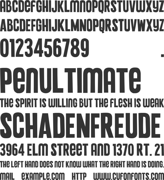 Punkaholic font preview