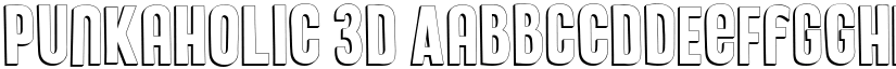 Punkaholic 3D font