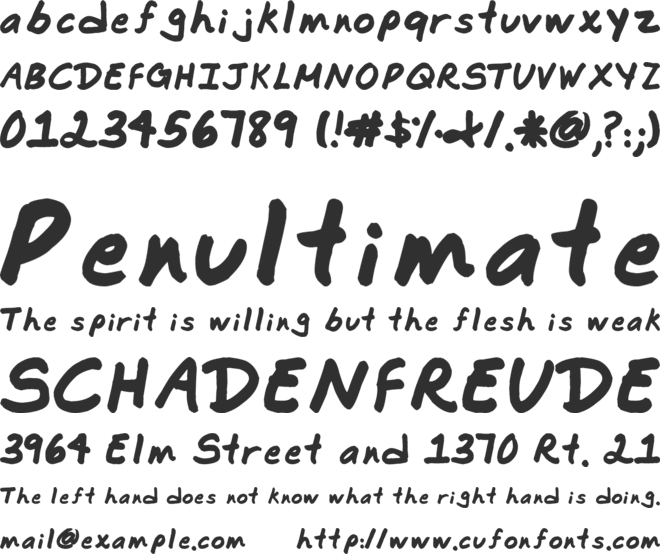 Commotion Business font preview