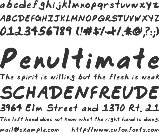 Commotion Business font preview