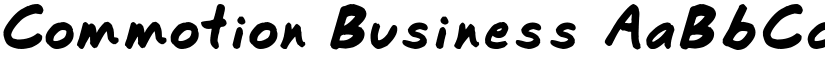 Commotion Business font