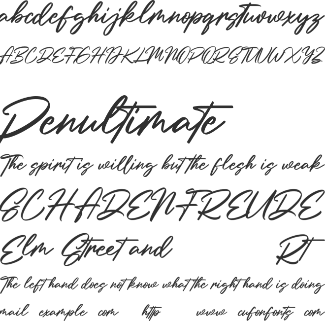 Holly Wings Free font preview