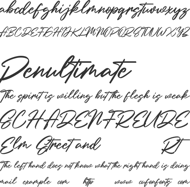 Holly Wings Free font preview