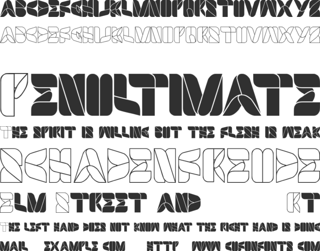 SWIMMER BROWSER font preview