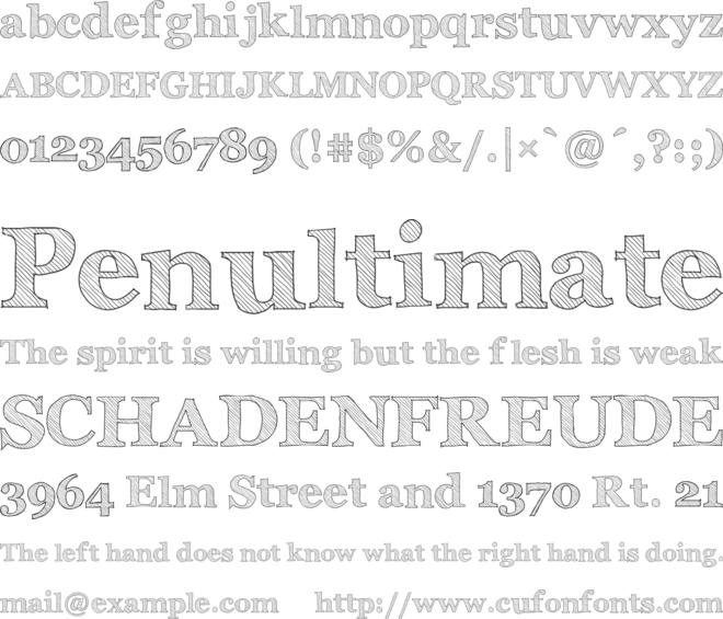 Archistico font preview