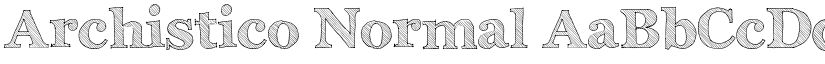 Archistico Normal font