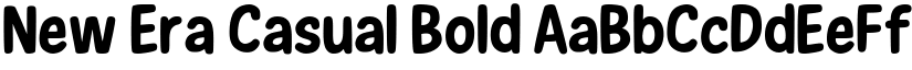 New Era Casual Bold font