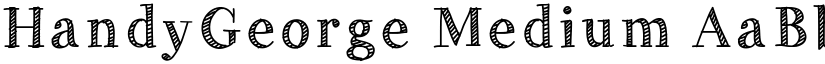 HandyGeorge Medium font