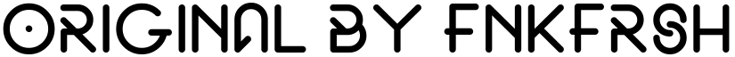 Original by fnkfrsh Regular font