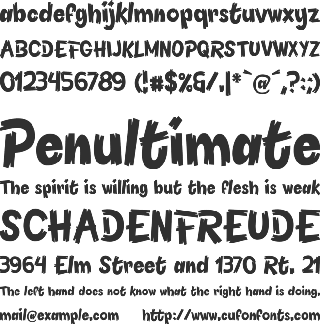 Pineapple Demo font preview