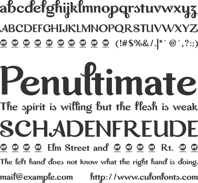 Dreamwood DEMO font preview