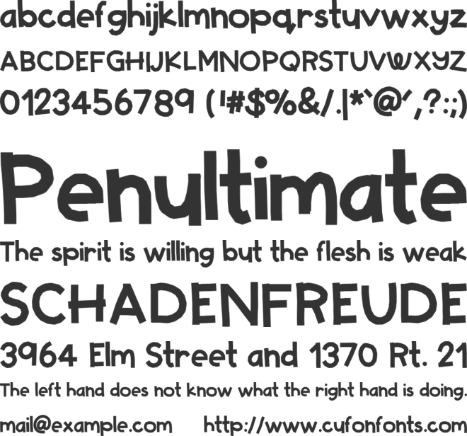 HelloStarbucks font preview