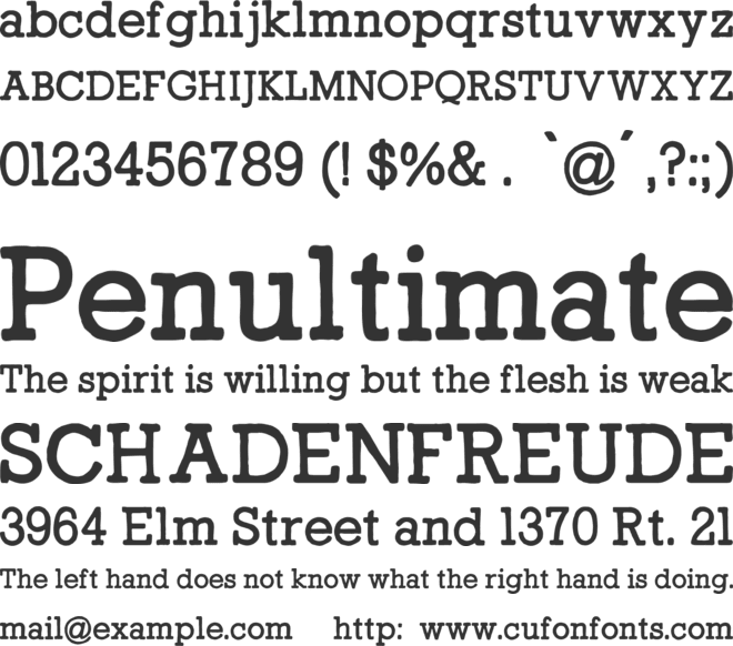 I Am a Rock font preview