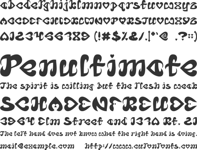 Eternal Love font preview