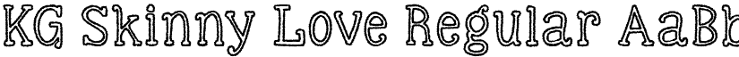 KG Skinny Love Regular font