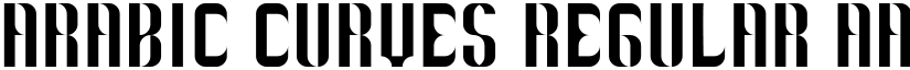 Arabic curves Regular font