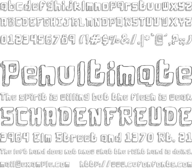 LaBoldyta font preview