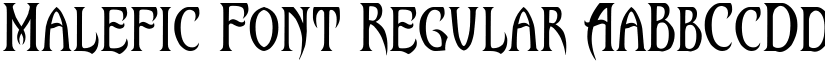 Malefic Font Regular font