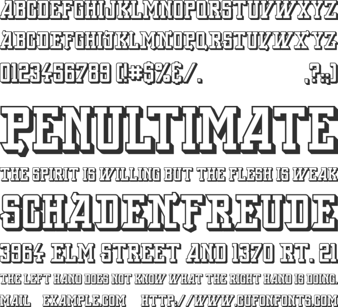 Back On Lime font preview