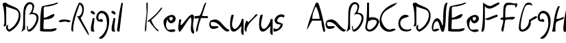 DBE-Rigil Kentaurus font download