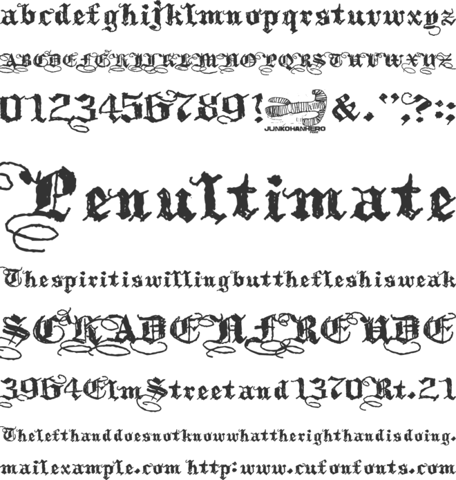 Kothika font preview