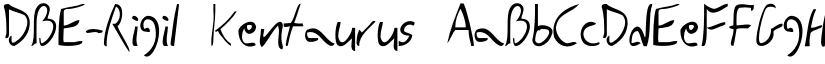 DBE-Rigil Kentaurus font