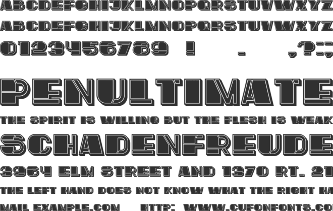 Mafia font preview