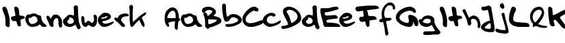 Handwerk font