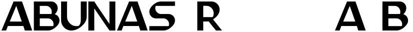 ABUNAS Regular font
