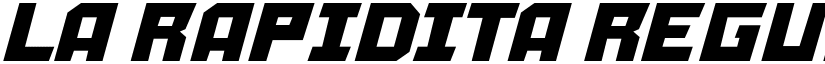La Rapidita Regular font