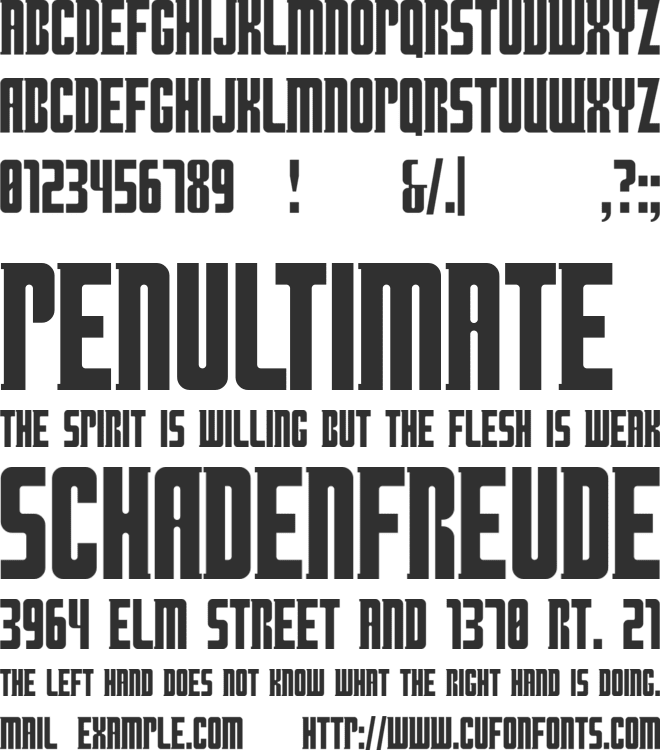 Doctor What font preview