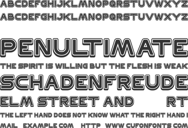 DISCOVERY font preview