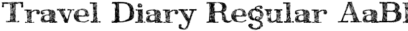 Travel Diary Regular font