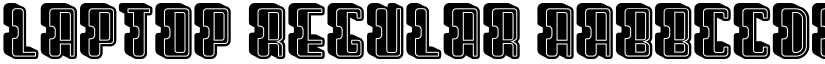 Laptop Regular font