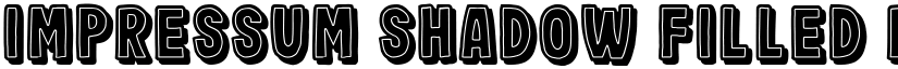 Impressum Shadow Filled Regular font