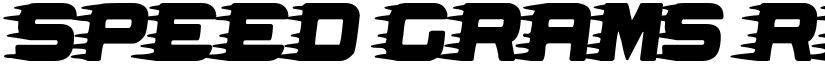 Speed Grams Regular font