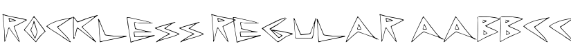RockLess Regular font