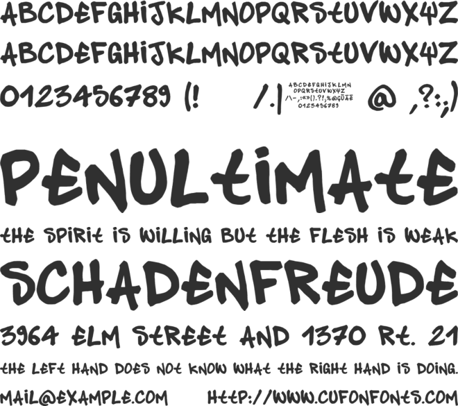 Pandastyle font preview
