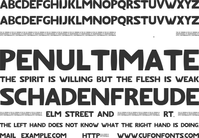 Fatfont font preview