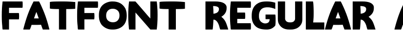 Fatfont Regular font