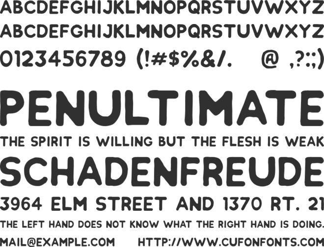 Chlakh font preview